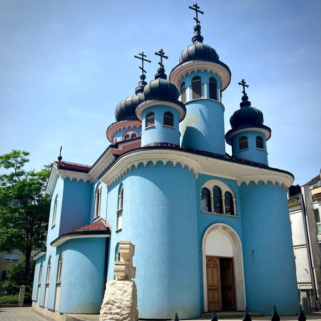 Plava Crkva Hrista Carja u Banjaluci, simbol ukrajinske grčkokatoličke tradicije i duhovnosti.