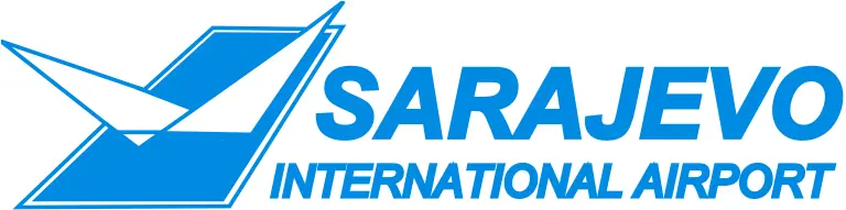 Sarajevo International Airport (SJJ) – zvanični logo aerodroma, partner KrajinaTour.ba za letove, transfer i smještaj.